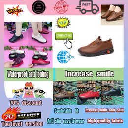 Designer Casual Platform mother's shoes for women True soft leather single shoes Cow tendon soft base Comfortable flat sole super soft not tiring to the feet