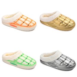 classic fleece thickened warm home cotton slippers men women gold white silver green black red mens womens fashion outdoor sneakers