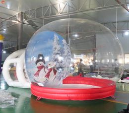 Delivery outdoor activities 4x3m 5x3m giant Christmas Inflatable Snow Globe with tunnel for 2361953