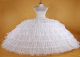 White Petticoats For Ball GownWedding With Puffy Slip Underskirt Formal Dress Brand New Large Long Wedding Accessories12253726435143