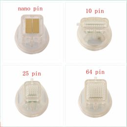 Accessories Parts Radio Frequency Microneedle Fractional 10Pin 25Pin 64Pin Nano Microneedle Skin Lifting 4 Tips Needle Gold Cartridge