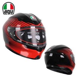 Full Face Open Agv k Cycling Commuter Motorcycle Helmets for Men and Women Four Seasons Motorcycle Racing Full Helmets Summer Safety Helmets Protection RKH1