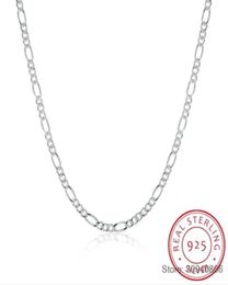 2021 SMTCAT 925 Sterling Silver 2MM Figaro Chains Necklace Fine Jewelry r Chain Necklaces 16 24 249U1229880