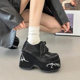 Dress Shoes High Quality Thick Sole Increase Round Head Foreign Air All Comfortable Non-slip Breathable Wear-resistant Women's Single