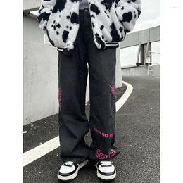 Women's Jeans Deeptown Star Girls Y2k Streetwear Women Black Grunge Baggy Denim Pants Woman Punk Korean Style Trousers Acubi Fashion