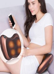 cheaper Relaxation Massage Pillow Vibrator Electric Shoulder Back Heating Kneading Infrared therapy pillow shiatsu Neck Massager2283621