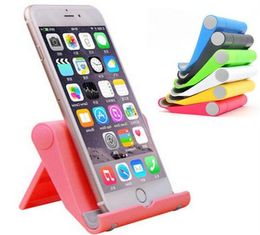 Universal Foldable Stand Holder Portable Desktop Adjustable Bracket Lazy Mount Holder for iphone 7 Samsung HTC Cell phone2329471