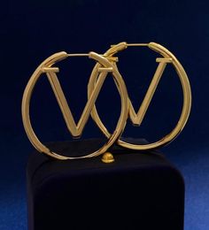Women Designer Hoops Earrings Fashion Womens 5cm Circle Simple Gold Earring Jewellery Luxurys Designers Earrings Letter Studs Hoops 3978316
