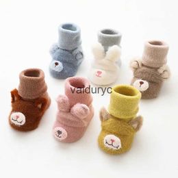 Kids Socks Lawadka Winter Newborn Baby Girl Boy Socks Anti Slip Cute Cartoon Thick Warm Terry Infant Socks For Girls Fashion Style 2020 New H240508