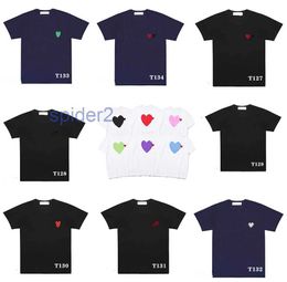Play Designer Shirts Fashion Cdg Badge Clothes Comfort t Shirt Sleeves Summer Lovers Top Tshirt Designers EXSU EXSU