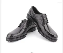 Dress Shoes 2024 High Quality Genuine Real Crocodile Skin Black Color Men Shoe Maalligator Leather Business Sneaker