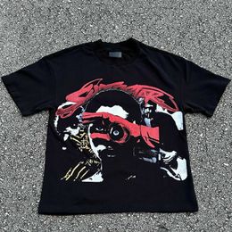 Men's T-Shirts Harajuku Graffiti Superstar Print t shirt Women Streetwear Grunge graphic t shirts korean Goth gothic Y2k Top new women clothing T240117