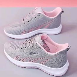 Ladies Breathable Running Sneakers Summer Light Mesh Air Cushion Women s Sports Outdoor Lace Up Training Shoes Sport Shoe