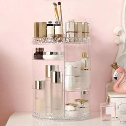 Storage Boxes Makeup Organizer With Capacity Box For Large-capacity 360 Rotating Adjustable Layers Vanity