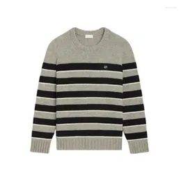 Women's Sweaters VII 2024 Brand CE Woman Pullover Winter Female Clothing Slouchy Style Striped Mid-Length Wool Loose Sweater Offers