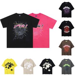 Men's Tshirts Spder t Shirts Mens Womens Designer Spider Shirt Young Thug Summer Loose Tees Fashion Breathable Man s Clothing Street Shorts Sleeve Clothes