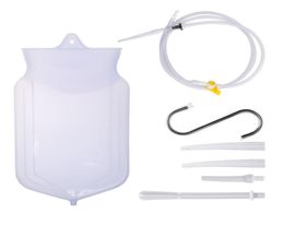 Enema Bag Reusable Silica Gel Coffee Water Colon Cleansing Enteroclysm Detoxified Bowel Bags Vaginal Washing Enema Kit5353135