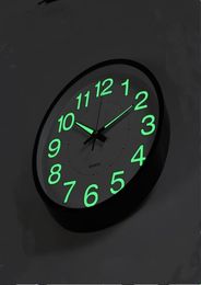 12 Inch 30 CM Luminous Wall Clock Glow In The Dark Quartz Watch for Kids Rooms Bedroom Living Room Hanging Clock Home Decoration1066882