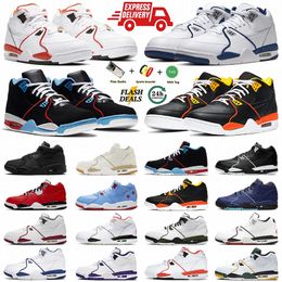 Designer Mens for Flight 89 Basketball Shoes 4 Sneakers coolnocrime Sneaker Bred White Black Orange Roswell Rayguns Raygun Court PurPle 89s 4s Men Tra x79L#