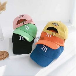 Ball Caps Autumn Winter Warm Baseball Cap Children's Hat for Lovely Baby Cotton Breathable Kids Hats Girl Boy Caps M Letter Embroidered YQ240117