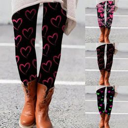 Women's Leggings Valentine's Day Womens Valentine Cute The Dwarf Print Casual Comfortable Home Gift For Lovers Couple Clothes