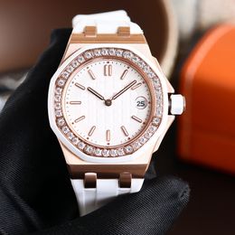 Women Watch Quartz Movement Designer Watches 37mm Montre De Luxe Wristwatch Classic Fashion Business Wristband Stainless Steel Case