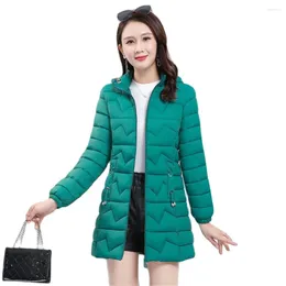 Women's Trench Coats Down Padded Jacket Winter Mid-length All-match Self-Cultivation Middle-aged Outer Wear Fashion Warm Loose