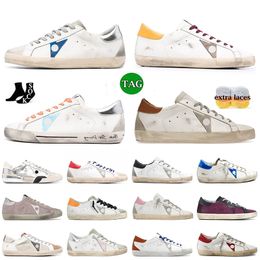 Superstar Casual Shoes Golden Super Goose Designer Shoes Star Italy Brand Sneakers Super Star Luxury Dirtys Sequin White Do-old Dirty Outdoor Shoes Size 35-46