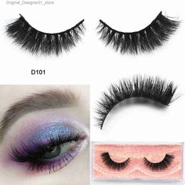 False Eyelashes Fluttery Eyelashes 3D Mink Lashes Natural Long Lasting Mink Eyelashes Flare False Eyelashes Lashes Extensions Makeup D101 Lashes Q240117