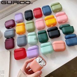 Cell Phone Cases Cute Wireless Bluetooth Earphone Case For Airpods 1 2 3 AirPods Pro Matte Colorful Candy Color Hard PC Cover YQ240117