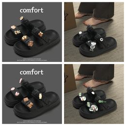 2024 New sandals softy Womens Summer EVA Thick bottom anti slippers home furnishings Odourless feet outdoor room indoor Two pronged slip on shoes size 35-40