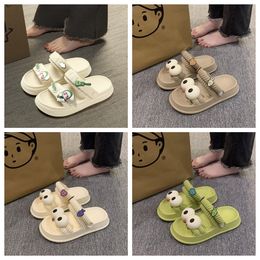 2024 New sandals soft Womens Summer EVA Thick bottom anti slippers home furnishings Odourless feet outdoor room indoor Two pronged slip on shoes 35-40