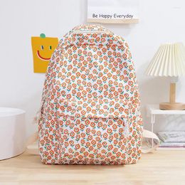 School Bags Selling 2024 High Quality Brand Women's Bag Large Capacity Nylon Zipper Printed Backpack Fashion Versatile Travel