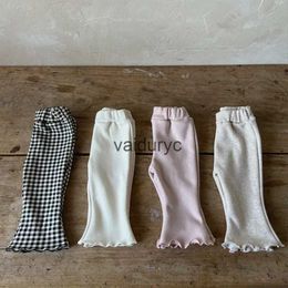 Trousers 2023 Winter New Baby Fleece Leggings Cotton Infant Warm Pants ldren Casual Pants Boys Girls Boot Cut Pants Kids Clothes H240508