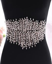 Wedding Sashes TOPQUEEN SH238RG Rose Gold Belt Rhinestone For Gowns Skinny Bridal Waist Dresses Accessories3939328