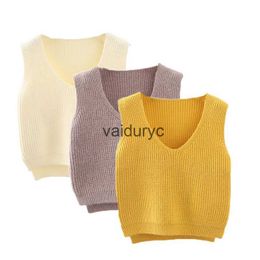 Waistcoat Lawadka 1-5T New Spring Autumn Kids Vest For Girls Boys Knitted Sweater Children's Clothing Solid Sleeveless Baby Outwear 2021 H240508