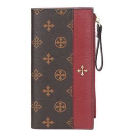 Women's Long Wallet New Europe And The United States Multi-card Position Buckle Clutch Bag Female Retro Printing Women's Bags 020724a