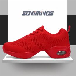 EU35-41 Sports Feature Soft Outsole Breath Dance Shoes Sneakers For Woman Practise Shoes Modern Dance Jazz Shoes 240116