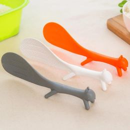 Dinnerware Sets 1PCS Lovely Kitchen Supplie Squirrel Shaped Ladle Non Stick Rice Paddle Meal Spoon Large Size