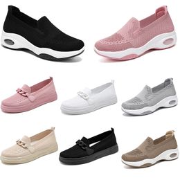 2024 winter women shoes Hiking Running soft Casual flat Shoes Versatile black white Trainers Thick bottom large size 36-41
