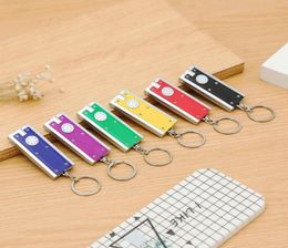 200pcs LED Toys Keychain Light Boxtype Key Chain Ring advertising promotional creative gifts small flashlight Keychains 5924cm7154426