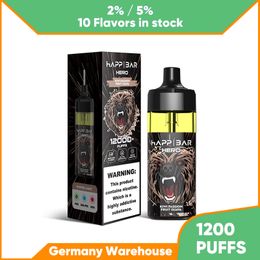 Wholesale Plus Puff Electronic Cigarette Disposable 12000 Puffs Vape Pen 16ml Eliquid Prefilled Pod LED Display 2% 5% Nic Mesh Coil 12k Puff Vapour Bar Cartridge Device