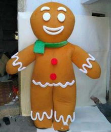 2019 Factory Outlets happy Gingerbread Man mascot costume for adult to wear for 7840752