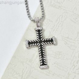 Designer David Yuman David Yuman Jewellery Bracelet Xx Cross Necklace Popular Double Button Line Pendant