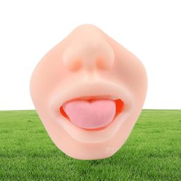 Deep Throat Male Masturbator Oral Sex Blowjob Masturbation Cup with Teeth Tongue Realistic Pocket Pussy Sex Toys for Men7631066