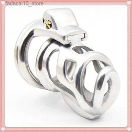 Other Health Beauty Items Men's Chastity Lock Stainless Steel Ultra Breathable Cock Cage Penis Bondage Cages 4 Sizes Penis Rings Chastity Devices Q240117