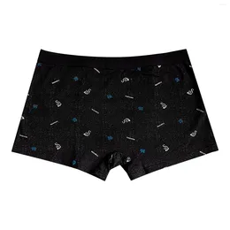 Underpants Cotton Boxers Oversized Printed Men'S Intimate Underwear Sexy Breathable Traceless Lingerie Underpant Fitness Male Clothes