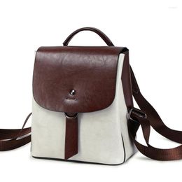 Backpack Women Purse Fashion Genuine Leather Large Designer Travel Bag For Ladies Shoulder Bags