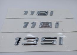 116i 118i 135i Chrome emblem Badge Decal Number Letter Stickers for BMW 1 series1453845