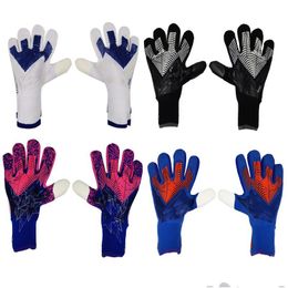 Sports Gloves Thickened Soccer Goalkeeper Gloves Predator Keeper S Men Goalie Football Training Guantes De Portero 220622 Drop Deliver Dhov6